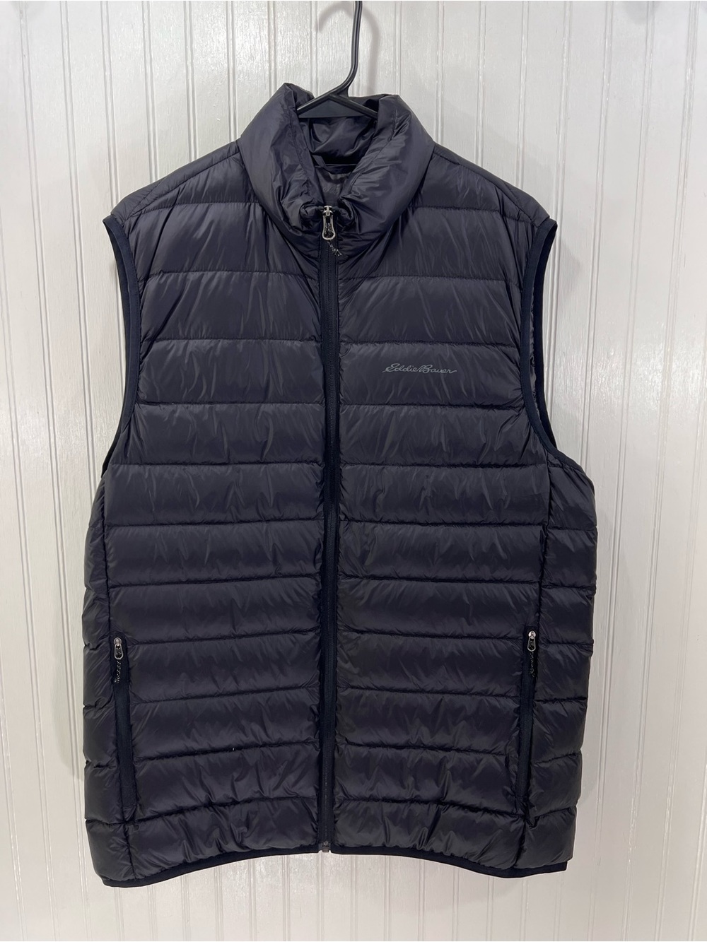 Eddie Bauer Men's Black Packable Down Vest Size Medium